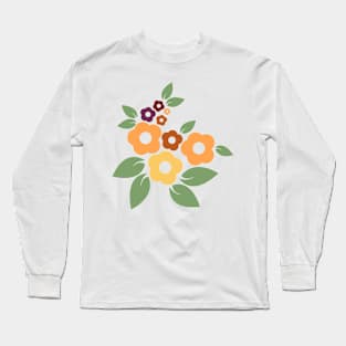 Positivity Floral Art Long Sleeve T-Shirt